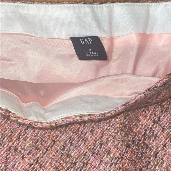 🪽Pink Ruffle Tweed A-Line Skirt - Picture 2 of 3